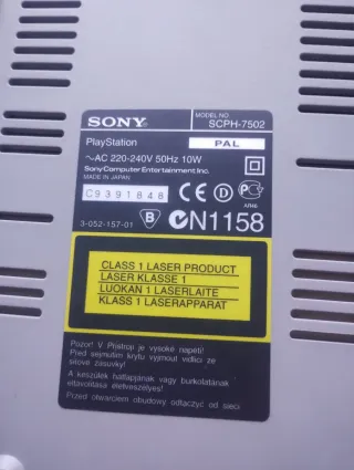 Playstation 1 Sony Grigia