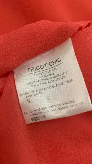 Tricot Chic Vestito Rosso Taglia 48