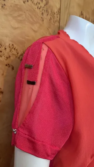 Tricot Chic Vestito Rosso Taglia 48