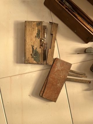 Lote herramientas carpintería muy antiguas