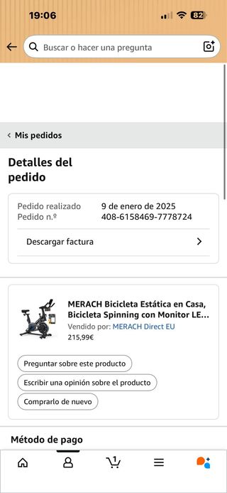 Bicicleta de Spinning MERACH