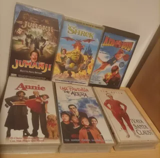 6 Películas VHS Infantiles Variadas