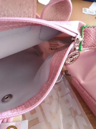 Bolso y monedero Longchamp Rosa