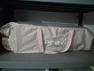Cuna de viaje Brevi rosa