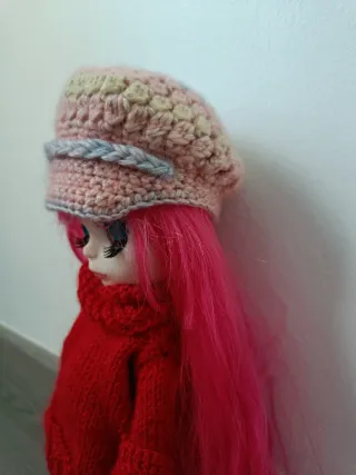 Gorra crochet Dal, Pullip Blythe