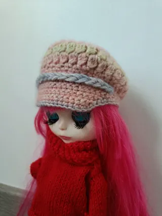 Gorra crochet Dal, Pullip Blythe