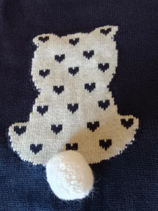 Vestito neonata orsetto con cuori