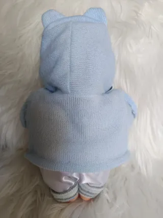 Precioso Muñeco Bebé de Berbesa con Saquito