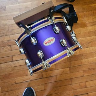 Tambor púrpura con correas De regalo el estuche.