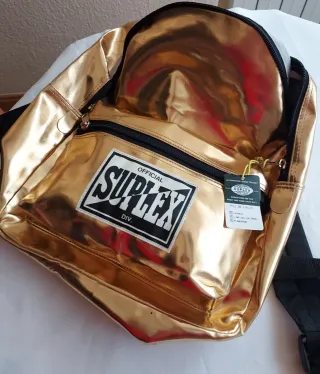Mochila Suplex Dorada Mujer