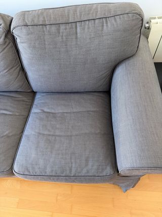 Sofá EKTORP 3 plazas gris IKEA