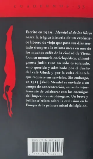 Nuevo -Mendel el de los libros-Stefan Zweig