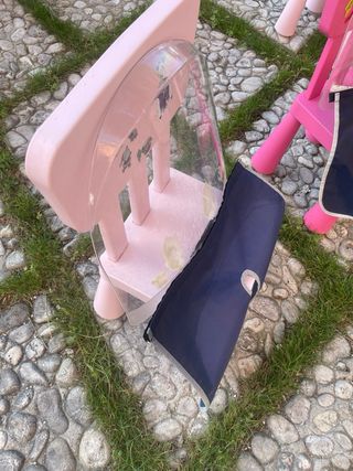 Paravento per bicicletta rosa