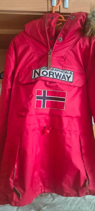 Cazadora Geographical Norway Roja Talla L