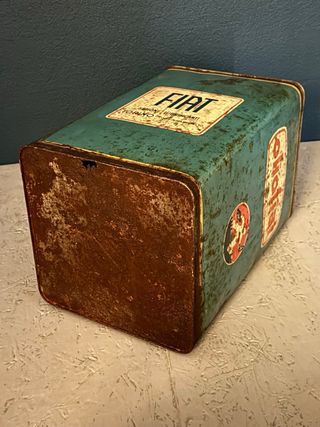Latta Olio FIAT 20L vintage anni 60 industriale