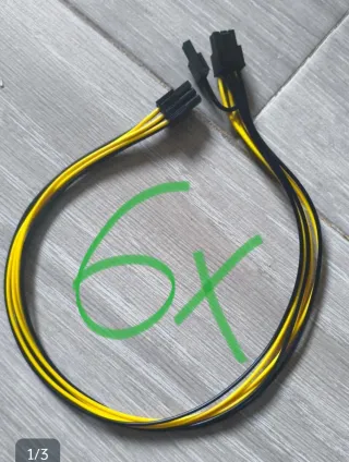 6 Cable alimentacion PCI 6+2 pines tarjeta gráfica