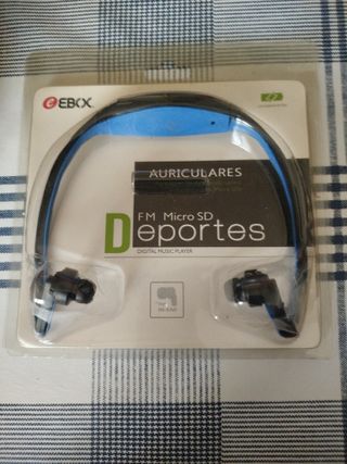 Auriculares EBOX FM Micro SD Digital