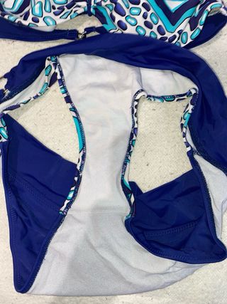 Bikini 2 piezas azul y turquesa
