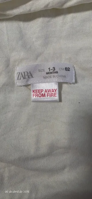 Saco de bebé Zara floral