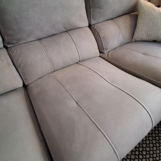Sofá Chaise Longue Moderno Gris 3 Plazas