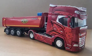 Maqueta DAF XG+ Bañera MEILLER 1:43