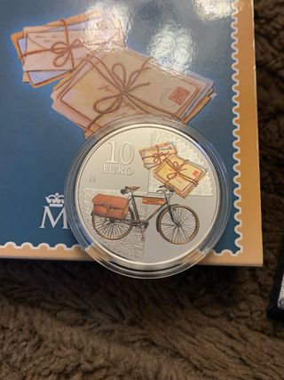 Moneda Plata 10€ 175 Aniversario Sello España