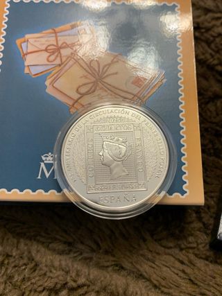 Moneda Plata 10€ 175 Aniversario Sello España