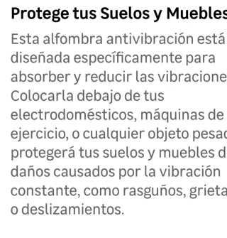 ALFOMBRA ANTIVIBRACION.