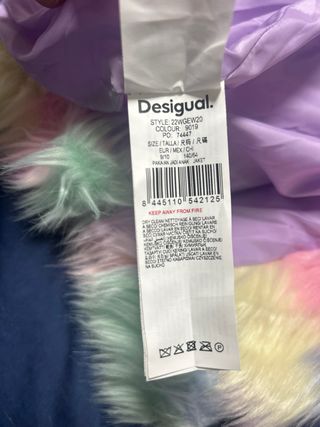 Abrigo Desigual Multicolor Talla 9-10