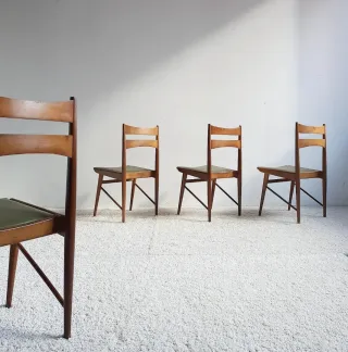 Set de 4 sillas MID CENTURY. Vintage 60s.