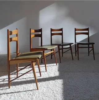 Set de 4 sillas MID CENTURY. Vintage 60s.
