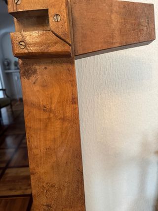 Cama doble nogal desmontable 190x180cm