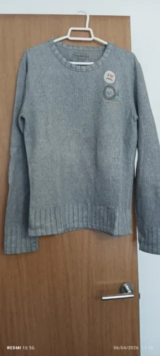 Sudadera Pull&Bear Gris Talla S