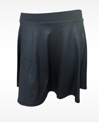 Minigonna Ovs ecopelle elasticizzata nera