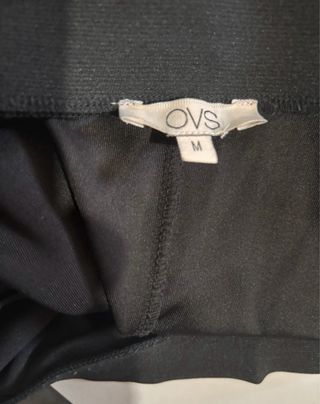 Minigonna Ovs ecopelle elasticizzata nera