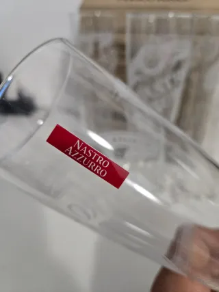 Set 6 Bicchieri Birra Nastro Azzurro 0.4