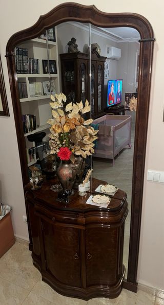 Mueble recibidor de madera