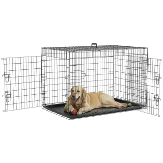 Jaula Perro Plegable Transportín Negro