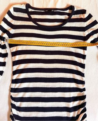 Maglia rigata a maniche lunghe premaman tg. S
