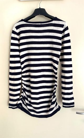 Maglia rigata a maniche lunghe premaman tg. S