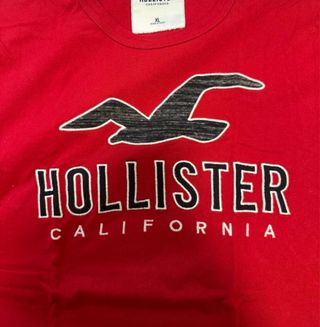 Camiseta Hollister Roja Talla XL
