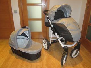 Cochecito/Carrito Bebé 2 Piezas Gris