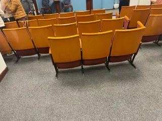 Butacas de cine o teatro estilo retro.