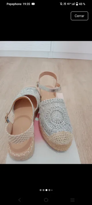 Sandalias esparto cómodas