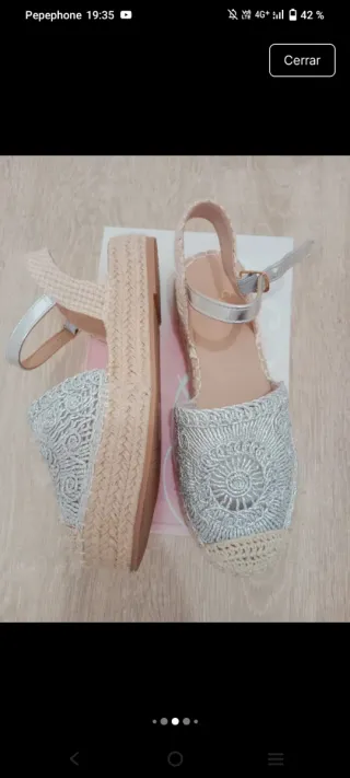 Sandalias esparto cómodas