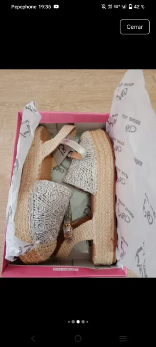 Sandalias esparto cómodas