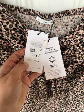 Vestido estampado corto