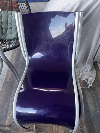 Sillas Kartell Fpe Azul marino y plata