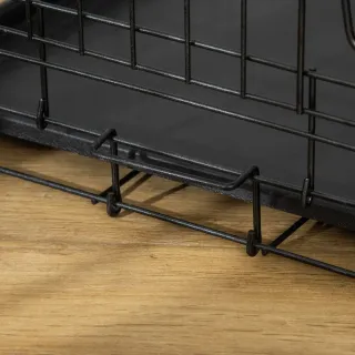 Jaula Perro Plegable Transportín Negro