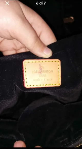Borsa Louis Vuitton nera e oro